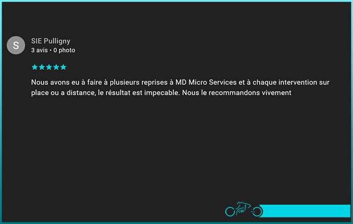 Avis client MD Micro Services par Syndicat Intercommunal des Eaux de Pulligny