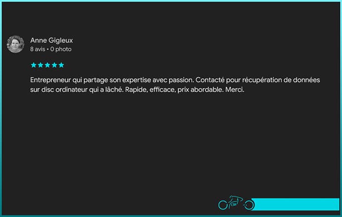 Avis Google de MD Micro Services par Anne Gigleux