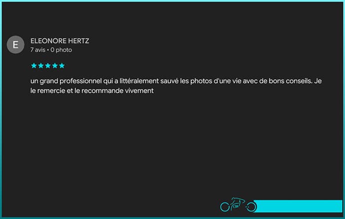 Avis client Eleonore Hertz - MD Micro Services sur Google
