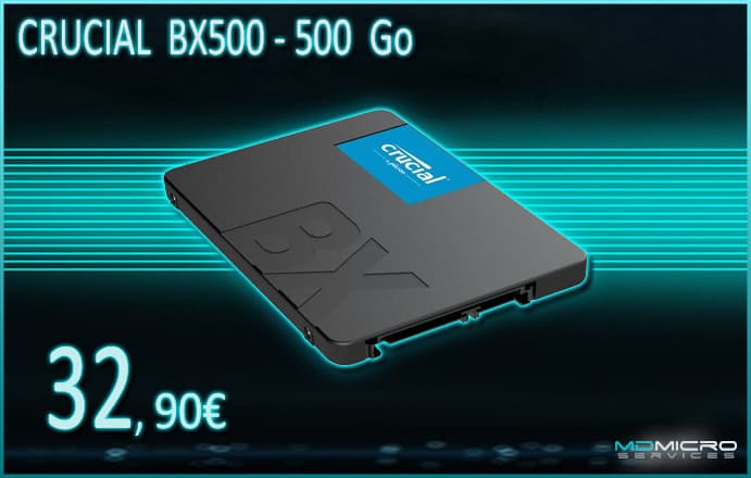 Promotion - Crucial BX500 500 Go