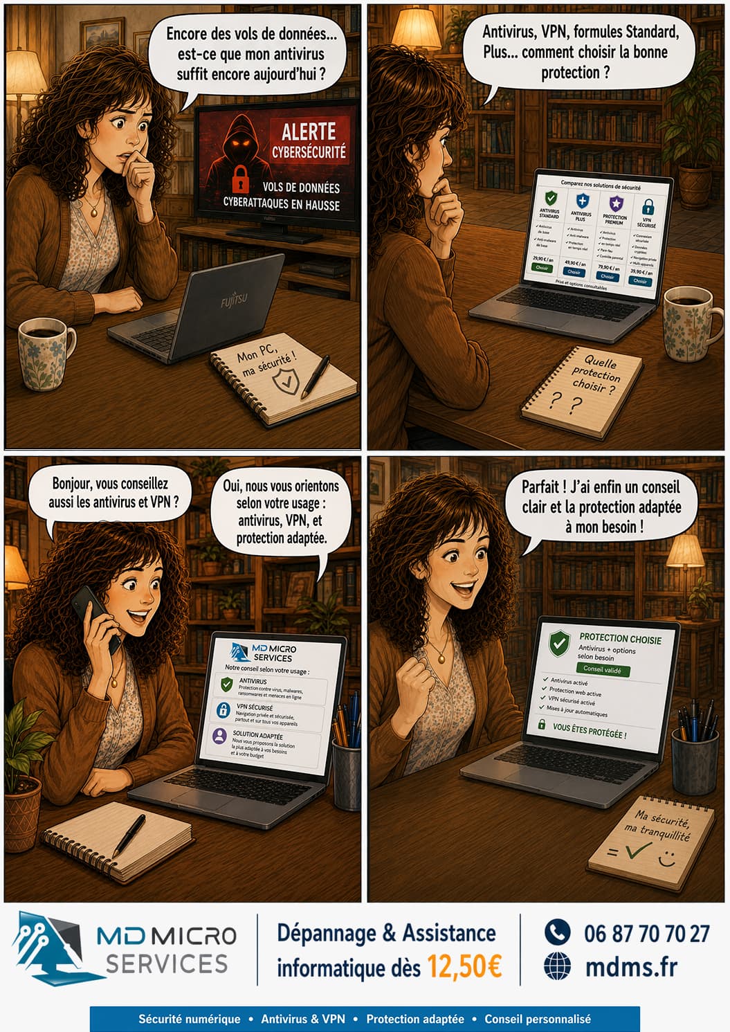 Antivirus et VPN : le bon conseil BD : antivirus, VPN, protection adaptée - conseil selon l'usage réel, pas de survente
