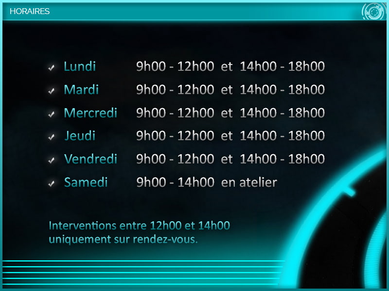Horaires